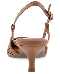 Kenneth Cole Reaction Women's Maggie Perf Slingback Kitten Heel Pumps