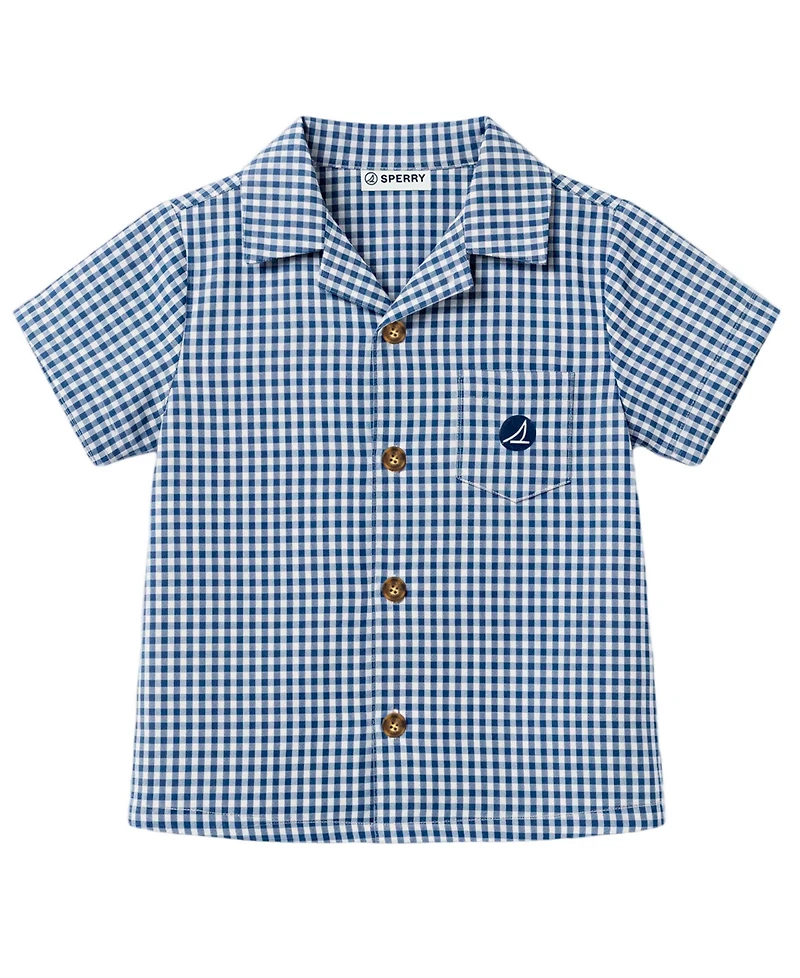 Sperry Baby Boys' Button-Down Shirt and Shorts, 2-Piece Set