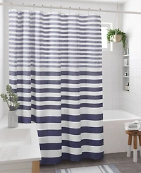 Madison Park Ariana Ombre Waffle Shower Curtain, 72" x