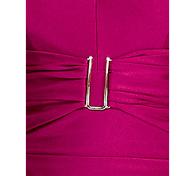 Katia Rae Junior's Halter V-Neck Midi Dress