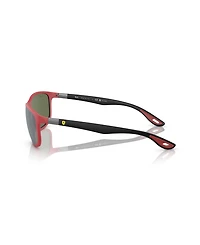 Ray-Ban Unisex Scuderia Ferrari Collection Polarized Sunglasses, RB4394M