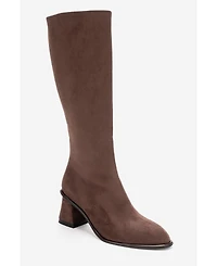 Prologue Shoes Paradis Block Heel Knee High Boot (Women)