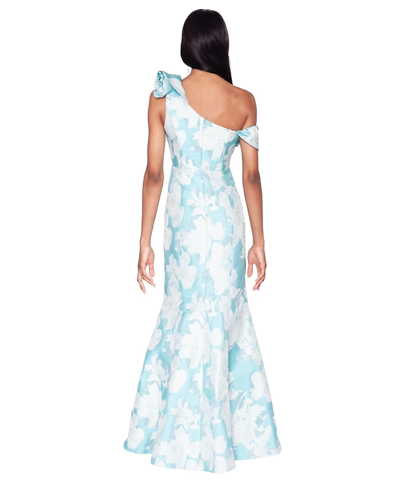 White Tie by Shani Women's One-Shoulder Gown