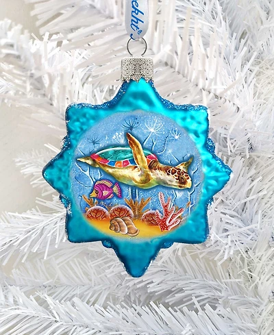 Designocracy Turtle Mercury Holiday Ornament