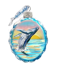 Designocracy Humpback Mercury Holiday Ornament
