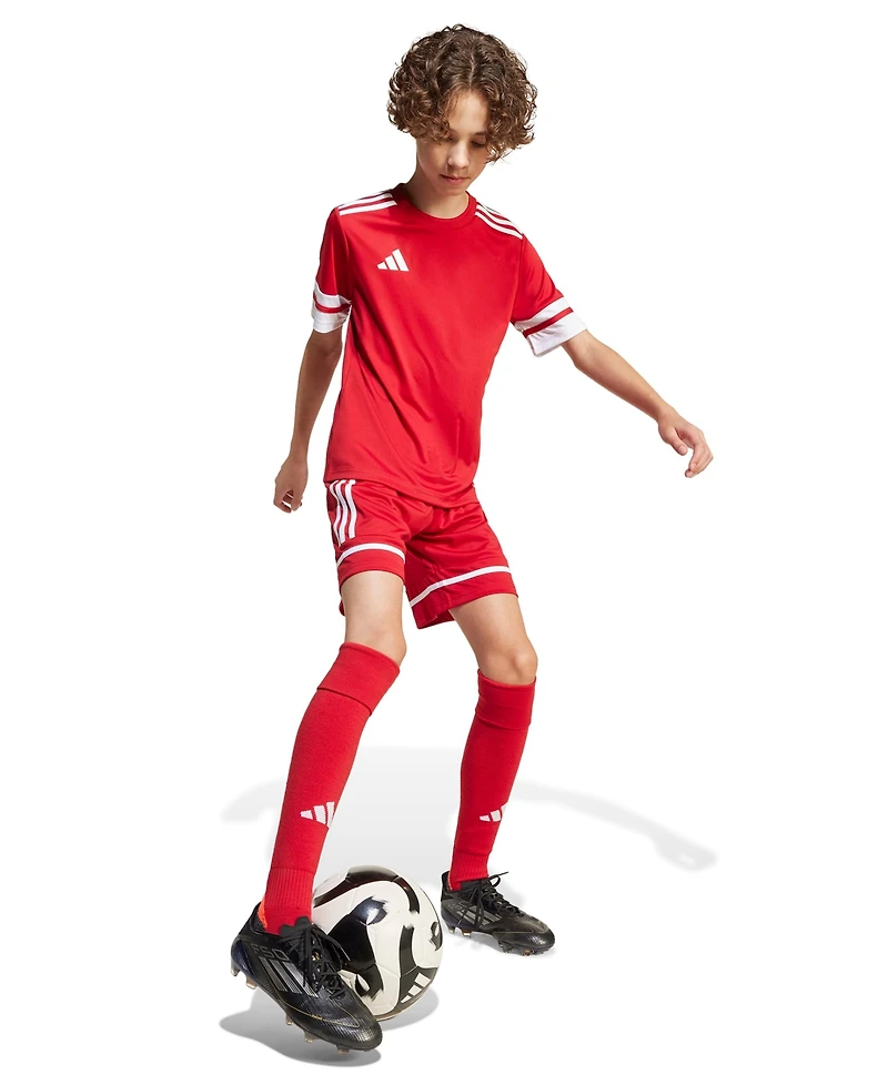 adidas Boys' and Girls' 6-20 Elastic Waist Shorts