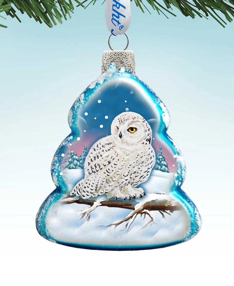 Designocracy Owl Mercury Holiday Ornament