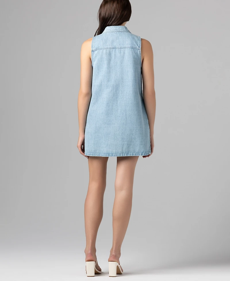 Blank Nyc Women's Embroidered Sleeveless Flared Swing Dress