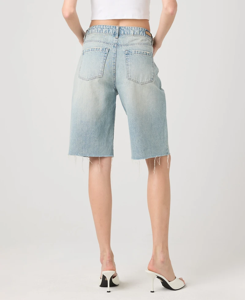Blank Nyc Women's The Leonard Loose Bermuda Denim Shorts