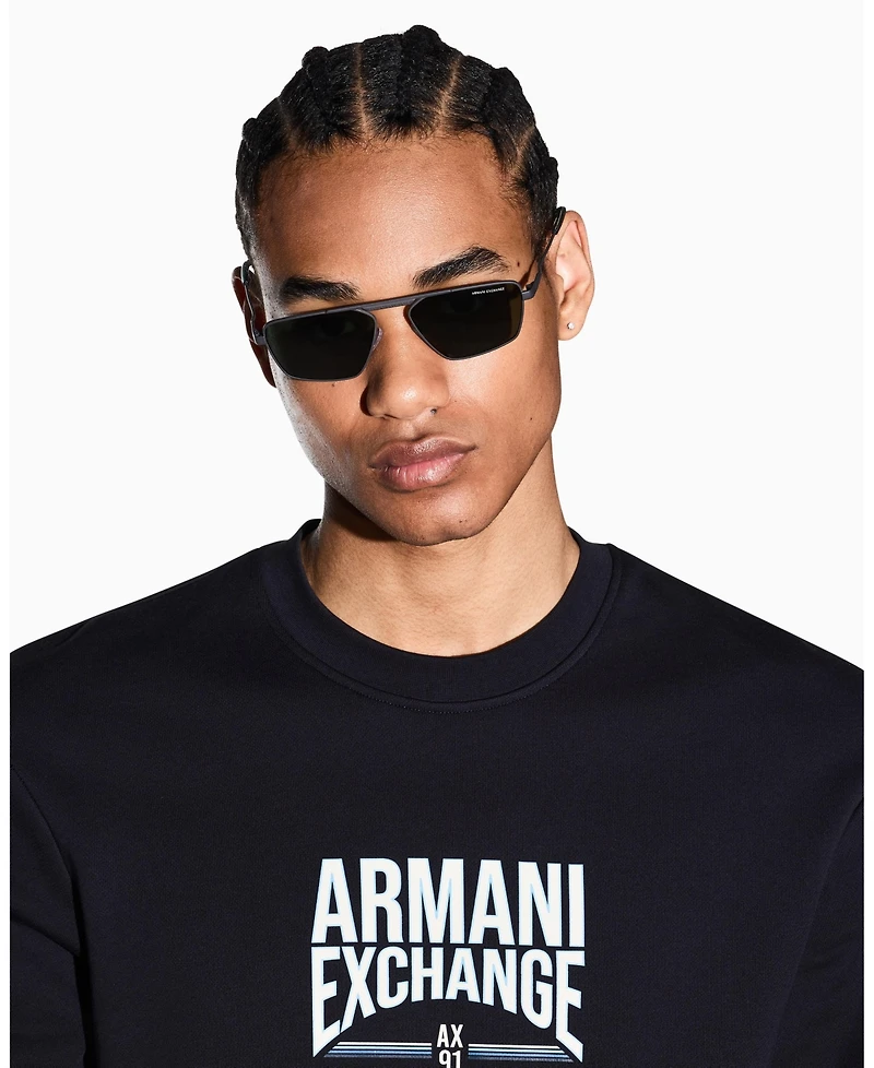 A|X Armani Exchange Men's Fleece Retro Crewneck