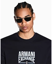 A|X Armani Exchange Men's Fleece Retro Crewneck