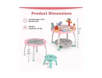 Slickblue Toddler 5-in-1 Baby Activity Center with Bounce Seat & Toys