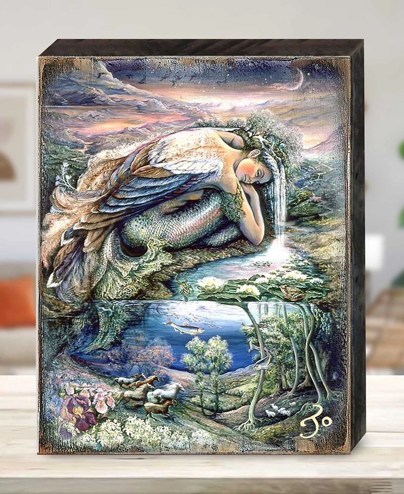 Designocracy Mer Angel Wall Wooden Decor by Josephine Wall