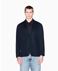 A|X Armani Exchange Men's White Edition Twill Jacket