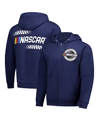 Classic Ink Usa Men's Navy Nascar Full-Zip Hoodie