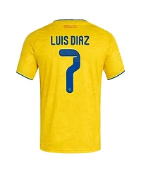Adidas Men's Luis Diaz Yellow Colombia National Team 2026 Home Replica Jersey