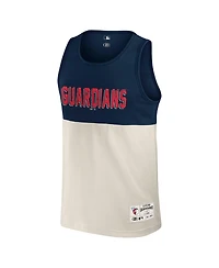 Darius Rucker Collection by Fanatics Men's Navy Cleveland Guardians Color Block Tank Top