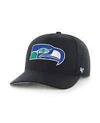 '47 Brand Men's Black Seattle Seahawks Blackout Date Hitch Adjustable Hat