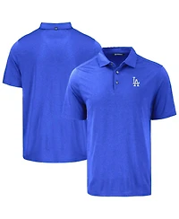 Cutter & Buck Men's Blue Los Angeles Dodgers Coastline Epic Comfort Eco Polo Shirt