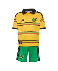 Adidas Toddler Yellow Jamaica National Team 2026 Replica Mini Kit