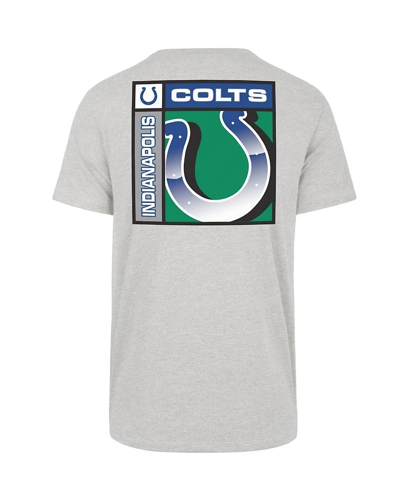 '47 Brand Men's Gray Indianapolis Colts Chrome Plate Franklin T-Shirt