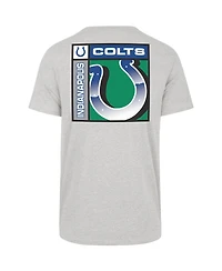 '47 Brand Men's Gray Indianapolis Colts Chrome Plate Franklin T-Shirt