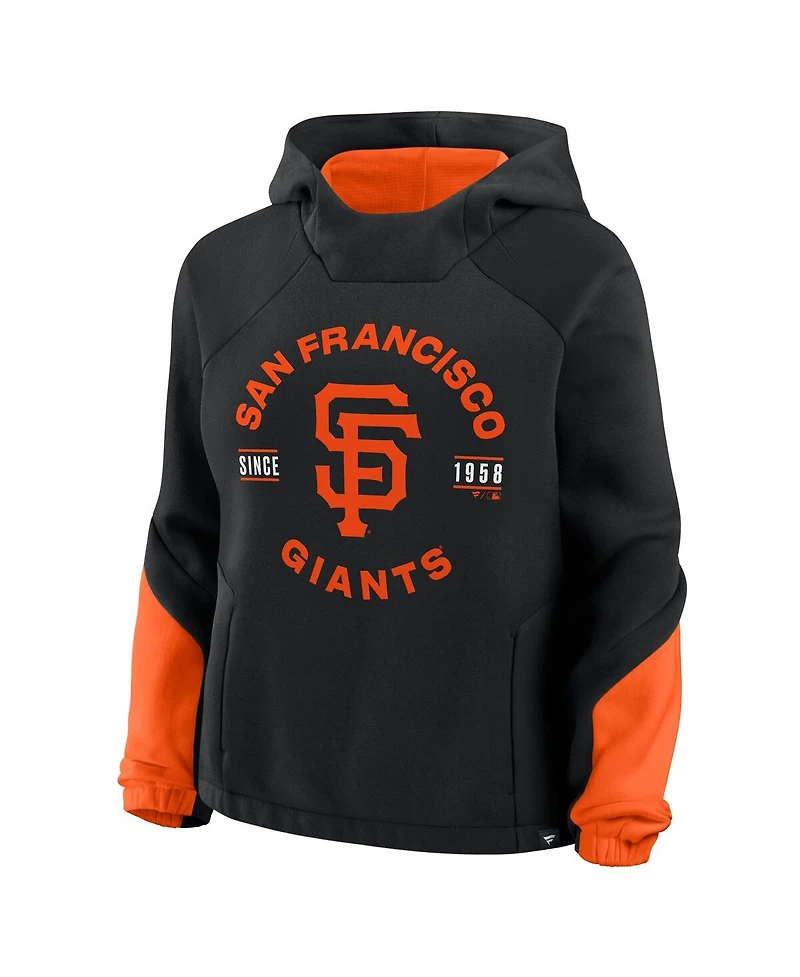 Fanatics Women's Black San Francisco Giants Oversized Time to Win Pullover Hoodie