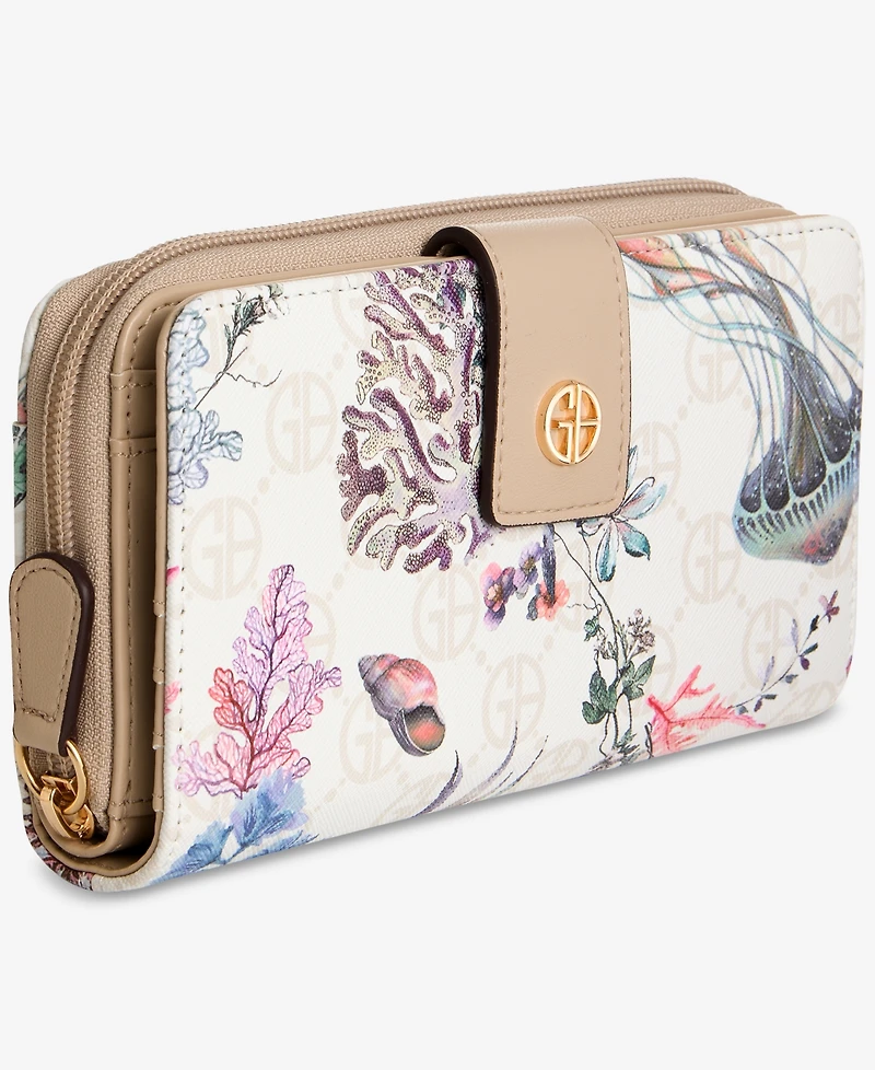 Giani Bernini Aio Sea Print Wallet, Macy's Exclusive - Under The Sea