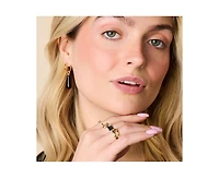 Little Sky Stone Belle Black Obsidian Hoops