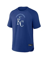 Nike Men's Royal Kansas City Royals Authentic Collection Batting Practice Pre-Game Raglan Dri-fit T-Shirt
