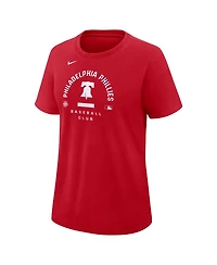 Nike Women's Red Philadelphia Phillies Authentic Collection Early Work Tri-Blend Dri-fit T-Shirt