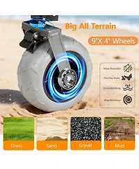 Rainsken Extended Heavy-Duty Foldable Utility Wagon