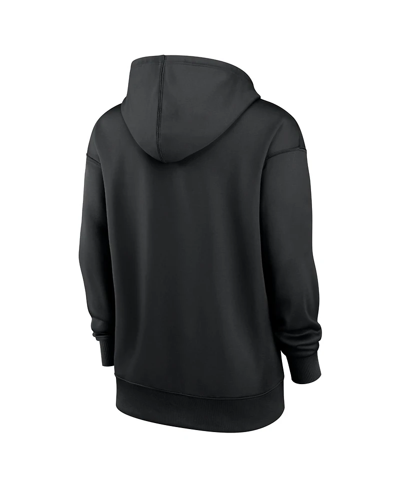 Nike Women's Black Seattle Mariners Authentic Collection Alt Logo Therma-fit Hoodie