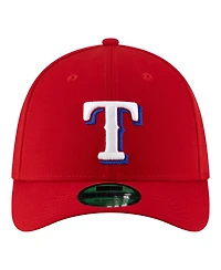 New Era Men's Red Texas Rangers Player Replica 39THIRTY M-Crown Flex Hat