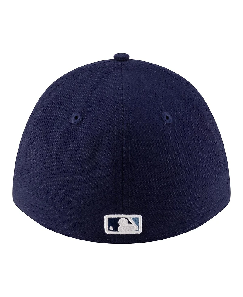 New Era Men's Navy Tampa Bay Rays Alternate Player Replica 39THIRTY M-Crown Flex Hat