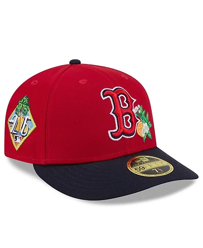 New Era Men's Red/Navy Boston Red Sox 2026 Spring Training Low Profile 59FIFTY Fitted Hat