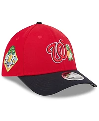 New Era Men's Red/Navy Washington Nationals 2026 Spring Training M-Crown 39THIRTY Flex Hat