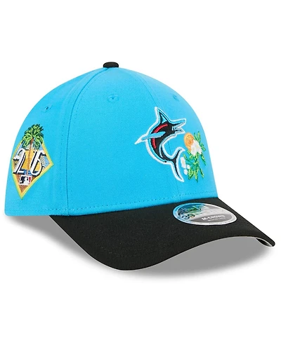 New Era Men's Blue/Black Miami Marlins 2026 Spring Training M-Crown 39THIRTY Flex Hat