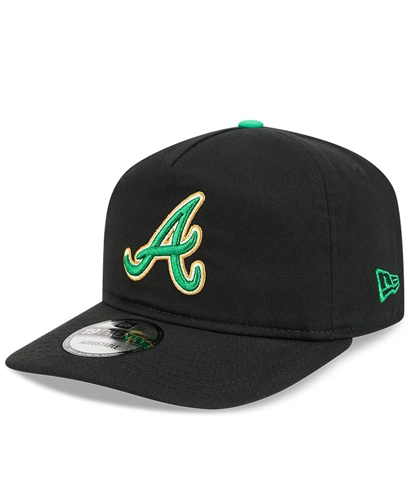 New Era Men's Black Atlanta Braves 2026 St. Patrick's Day 19TWENTY Adjustable Hat
