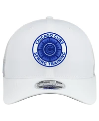 New Era Men's White Chicago Cubs 2026 Spring Training Fan Pack 9SEVENTY Adjustable Trucker Hat