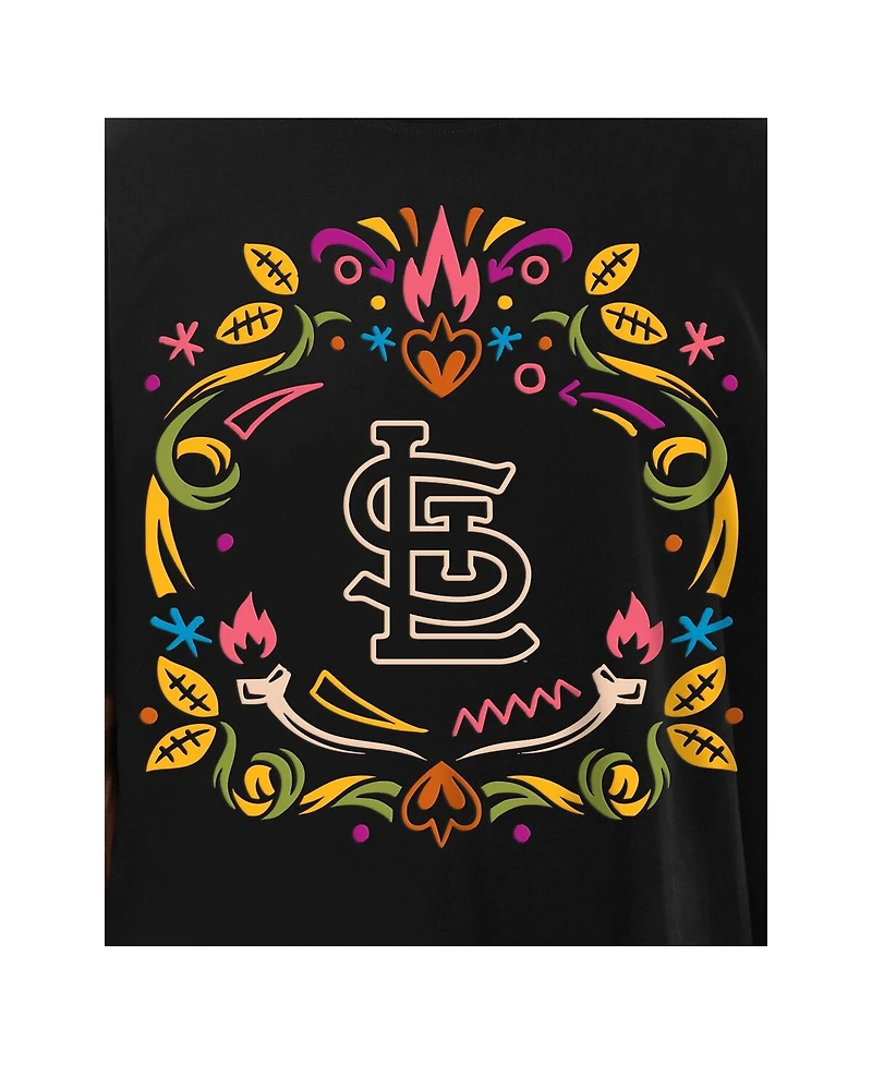 New Era Men's Black St. Louis Cardinals Dia de los Muertos T-Shirt