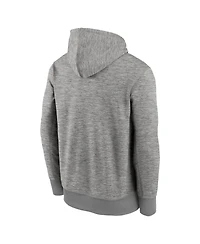 Nike Men's Heather Gray San Diego Padres Primary Wordmark Therma Hoodie