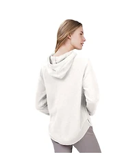 G-iii 4Her by Carl Banks Women's Cream Los Angeles Dodgers Ice Angel Raglan Fleece Hoodie