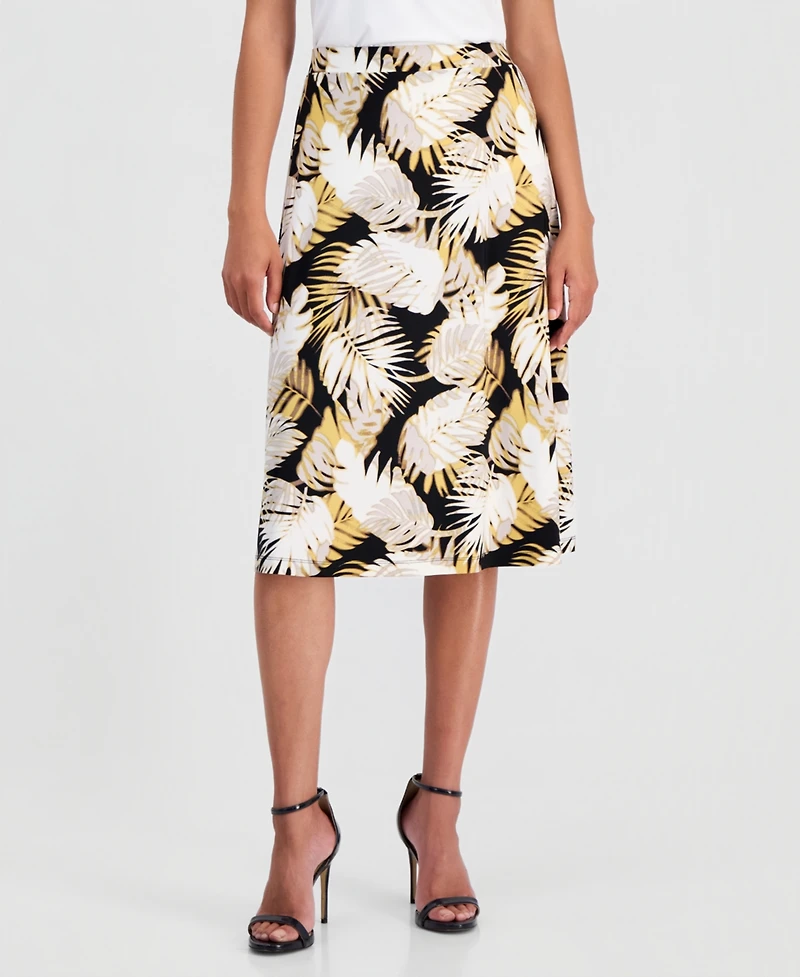 Kasper Women's A-Line Midi Skirt
