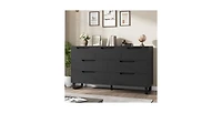 gaomon 7 Dresser for Bedroom, Wide Dresser, Freestanding Horizontal Drawer with Storage