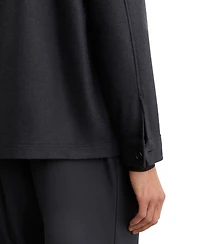 Reiss Men's Wool-Blend Patch-Pocket Overshirt