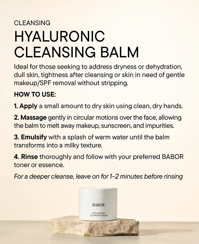 Babor Hyaluronic Cleansing Balm, 5.3 oz.