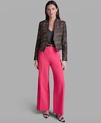 Bcbg Women's Textured Open-Front Collared Jacket