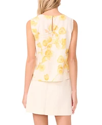 Vince Camuto Women's Floral-Print Crewneck Blouse