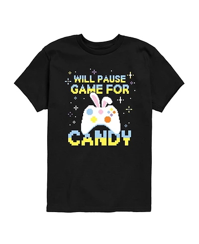 Instant Message Boys' 8-20 Pause For Candy Short-Sleeve Graphic T-Shirt
